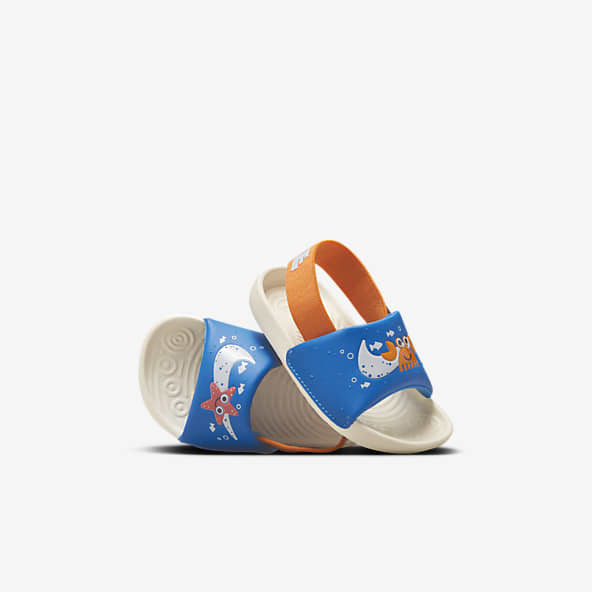Baby blue nike sandals hotsell